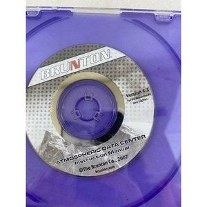Vintage Brunton Atmospheric Data Center Instructional Manual windows 95